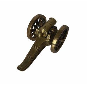 Vintage Miniature Brass Cannon Civil War Paperweight